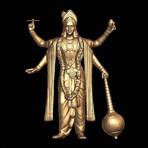 Buy Narayan 3D Model STL file - Divine Digital Sculpture