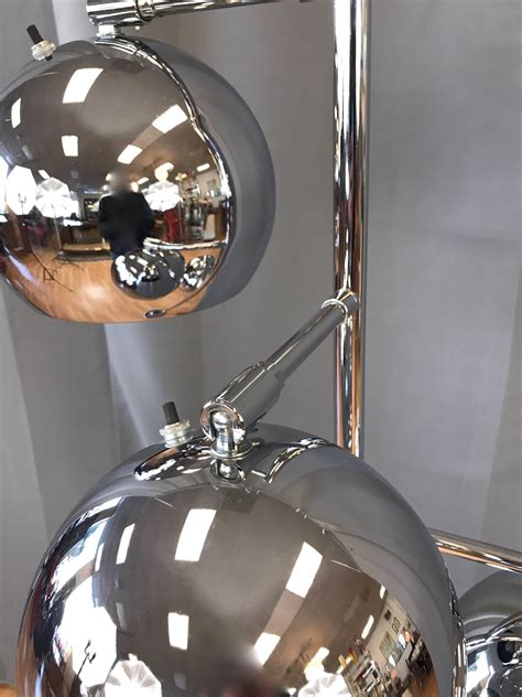 Koch and Lowy OMI Three-Light Chrome Orb Floor Lamp at 1stDibs | omi ...