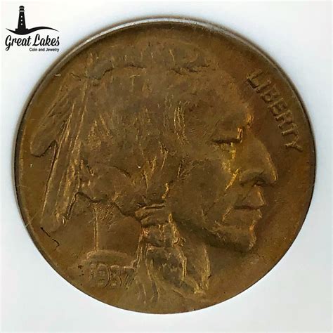 1937 D 3 Legged Buffalo Nickel NGC MS63 - Great Lakes Coin