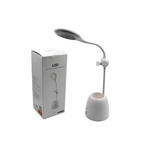 Rechargeable LED, LED Desk Lamp with Pen Container Fan, Interior Light ...
