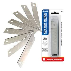BAZIC Cutter Replacement Blades, 12 Per Pack : Amazon.in: Office Products