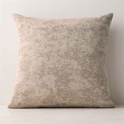 Tavi Light Mauve Embroidered Linen Throw Pillow with Down-Alternative ...