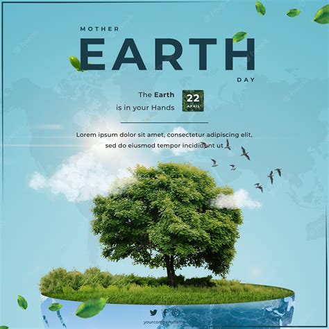 World mother earth day international day of mother earth template ...