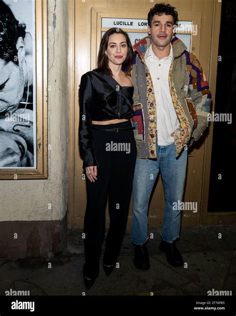 (L-R) Aubrey Plaza and Christopher Abbott attend the opening night of ...