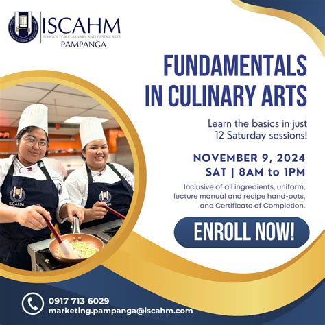Fundamentals in Culinary Arts, International School for Culinary Arts ...
