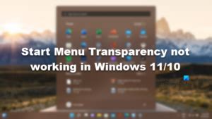 Image result for Transparent Start Menu