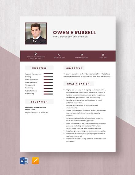 Image result for Development Officer Resume Examples