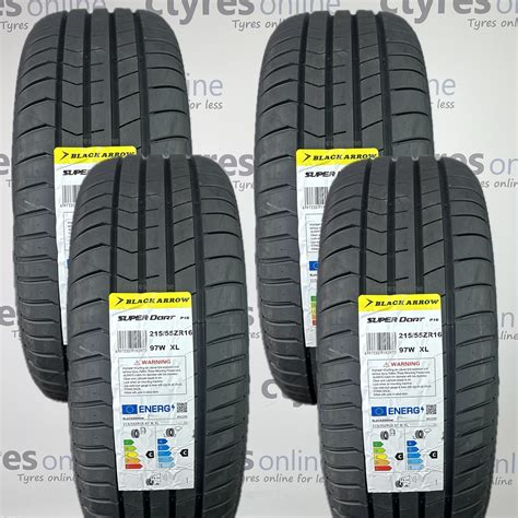 4 X New 215 55 16 BLACKARROW P16 97W XL 215/55R16 2155516 *C/C RATED ...