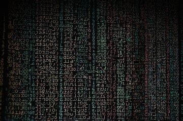 Artificial intelligence code patterns on dark screen | Premium AI ...