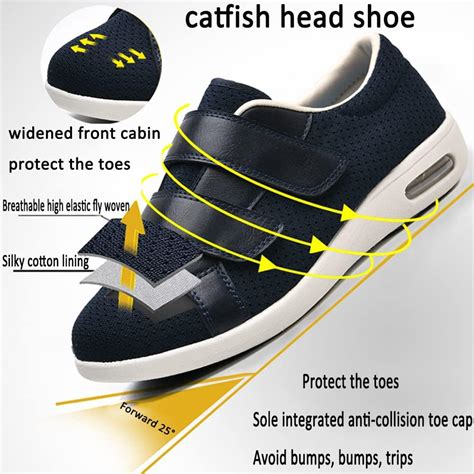 Buy Womens Diabetic Bunions Orthopedic Shoes Adjustable Wide Fit Comfy ...