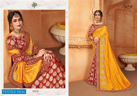 Saroj Soor Mandir Wholeslae Repair Jacquard Indian Saree Catalog ...