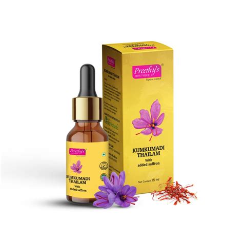 Kumkumadi Thailam 15 ml For Skin Glowing Massage Oil - Kerala Naturals