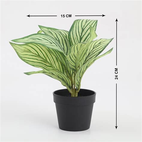 Buy Garnet Garden Artificial Croton Plant in Pot from Home Centre at ...