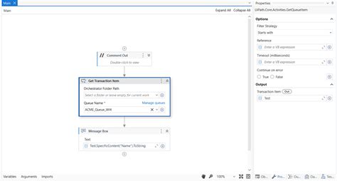 Image result for UiPath Get Transaction Item From Queue Reframework