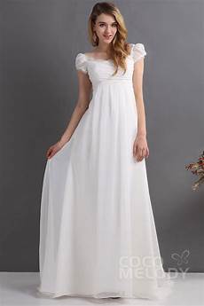 Empire Wedding Gowns by Impressive Sheath Column Square Empire Waist Sweep Brush Empire Wedding Gowns