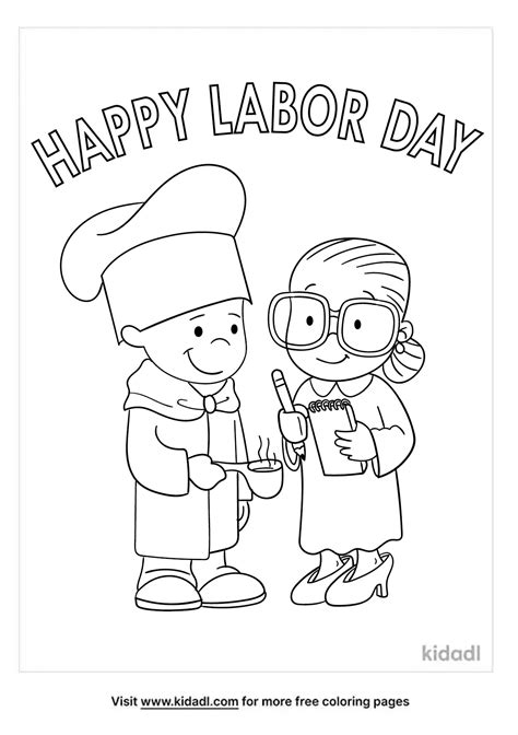 Labor Day Coloring Pages Free Printable
