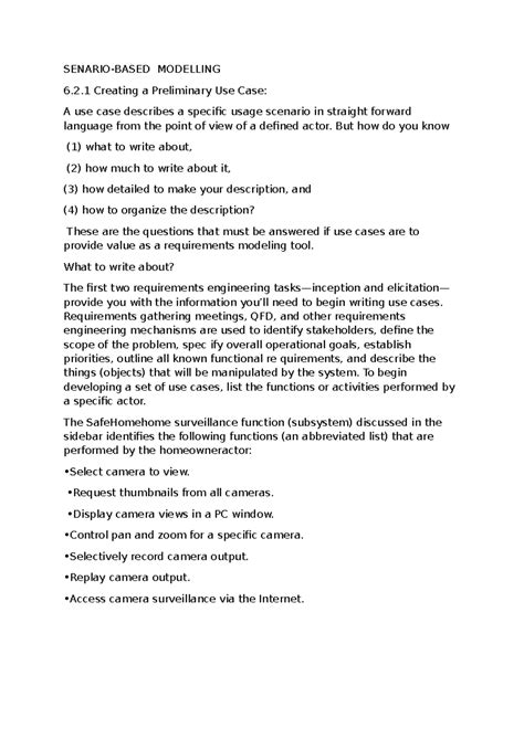 Mod2(6.2 and 6.3) notes - SENARIO-BASED MODELLING 6.2 Creating a ...