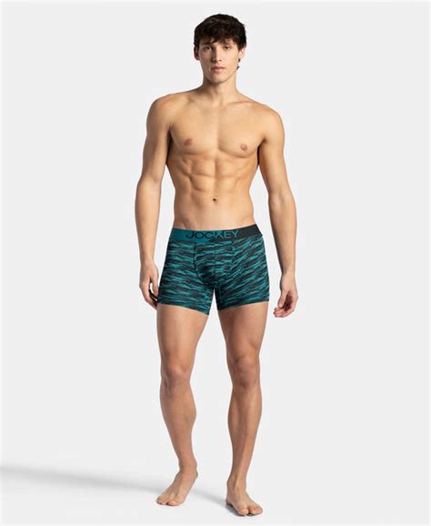 Buy Microfiber Mesh Elastane Printed Performance Trunk with StayDry Technology - Ocean Depth ...