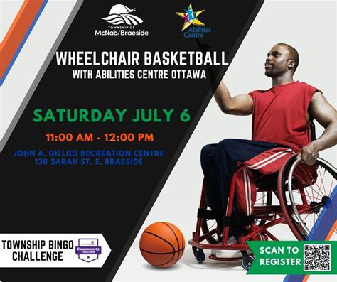 Wheelchair Basketball - Township Bingo, 138 Sarah St E, McNab/Braeside ...