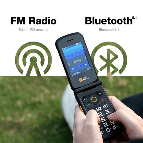 AGM M8 FLIP | 4G Rugged Flip Phone | SOS Side Key | One Click Call ...