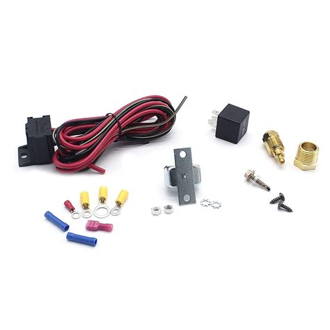 Fan Thermostat Kit Adjustable Fan Controller Kit Temp Sensor ...