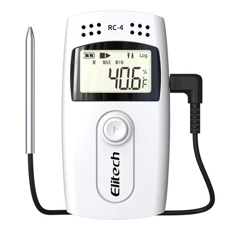 Elitech RC-4 Temperature Data Logger Recorder with External Temperature ...