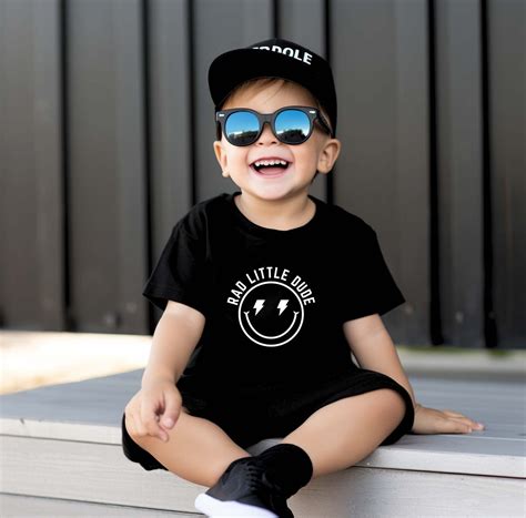 Toddler Boy Shirt Rad Little Dude Boyhood Shirt Matching Brothers Tee ...