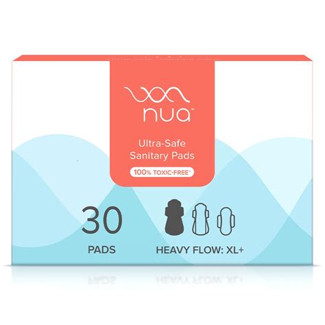 Buy Nua Ultra-Safe Sanitary Pads For Women | 30 Ultra Thin Pads | Heavy ...