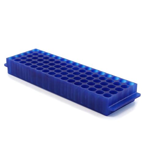 Micro-Tube Rack, 80 Tube Capacity, Standard Blue Color, 5 per Case ...