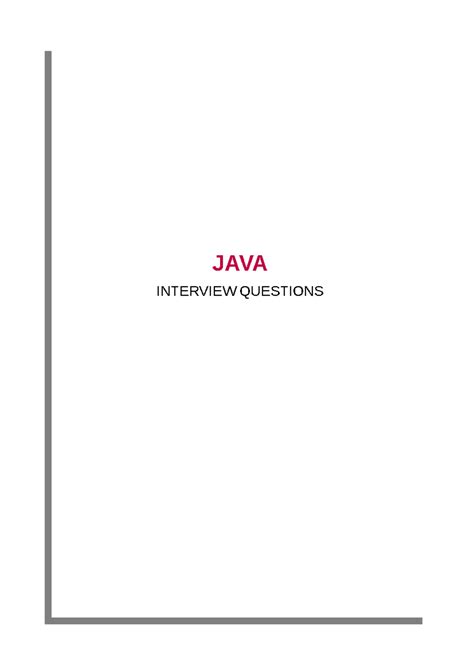 Java interview questions and answers 📌-2 - JAVA INTERVIEW QUESTIONS 1 ...