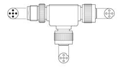 SAC-5P-M12T/2XM12 VP - T distributor - 1541186 | Phoenix Contact