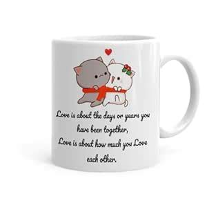 Buy Khakee How Much You Love Printed Coffee Mug (325 Ml)-for Birthday ...