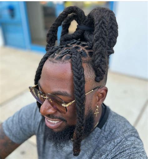Pin by Erica Robinson on Men’s Loc styles | Dreadlock hairstyles for ...