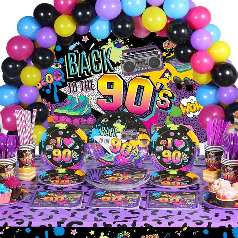 90s Theme Party Supplies 3pc Disco Party Plastic Tablecloth Las Vegas