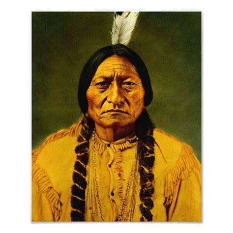 Sitting bull native american indian chief photo print – Artofit