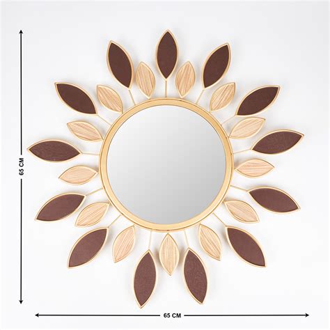 Buy Panorama Ather Metal Wall Mirror - 65x65cm from Home Centre at just ...