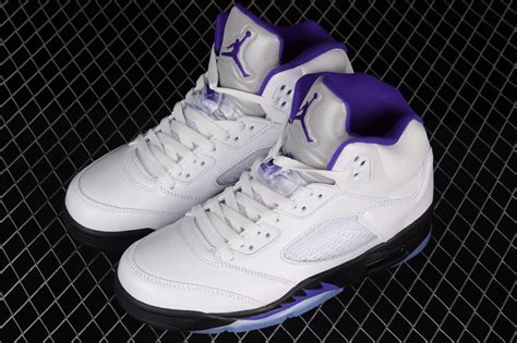 Air Jordan 5 Retro Stealth White Stealth Black Hyper Royal DD0587-141 ...
