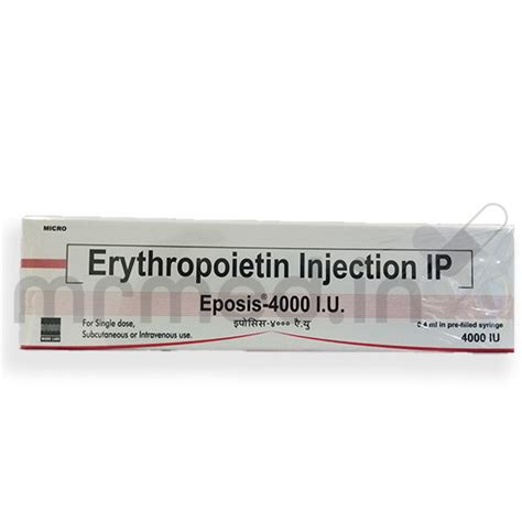 Eposis 4000 Iu Injection Buy line: Uses, Lowest Price, and Dose