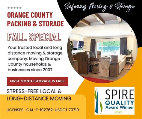 Packing and Storage Services in Lake Forest and Irvine - Safeway Moving ...