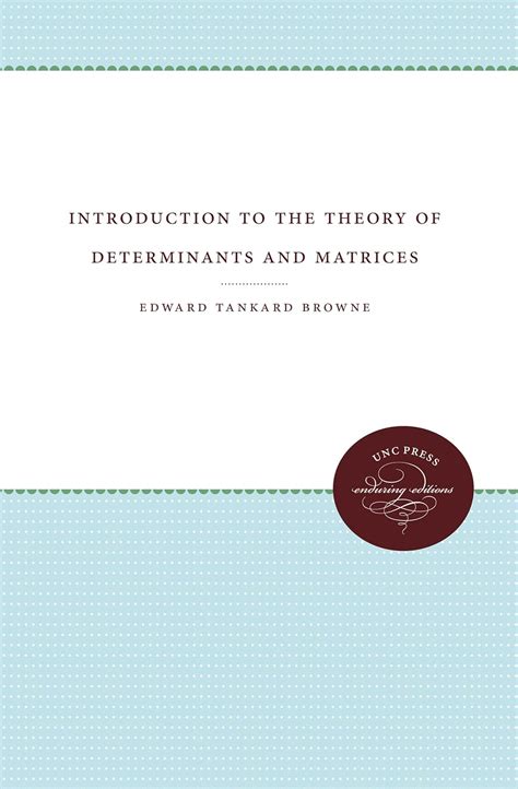 Buy Introduction to the Theory of Determinants and Matrices Book Online ...