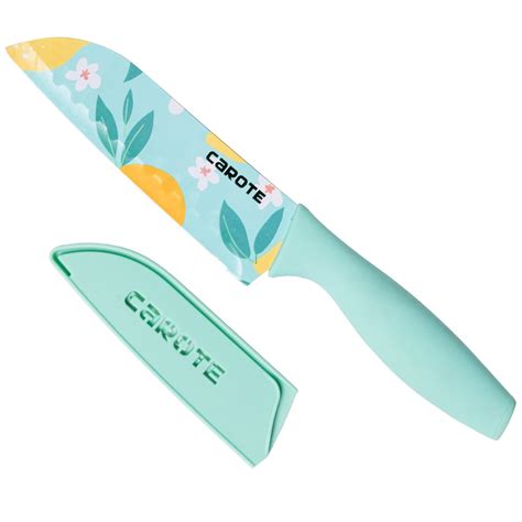 Buy CAROTE Kitchen Chef Knife - Color Printing Santoku With Non-Slip ...
