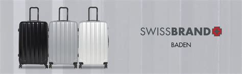 Swissbrand Baden Range Grey Color Hard Large Luggage : Amazon.in: Fashion