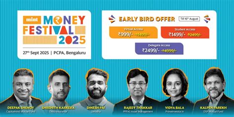 Mint Money Festival 2025: Bengaluru Edition, Prestige Centre for ...