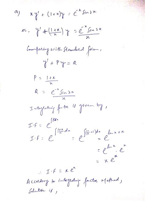 Image result for First Order Linear DE Examples