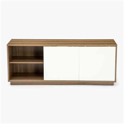 Buy Melange Contemporary Walnut Compressed Wood TV Unit from Home ...