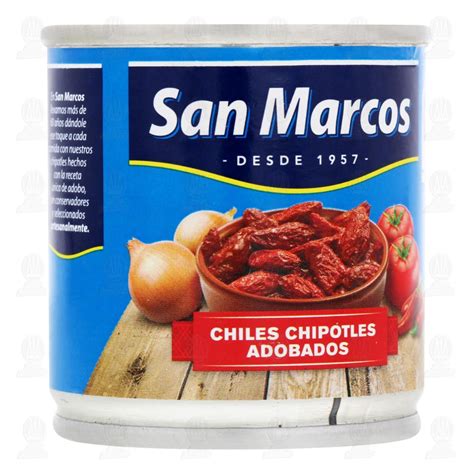 Chiles San Marcos Chipotles Adobados, 100 gr.