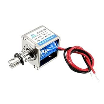 uxcell JF0826B DC6V 2A 20N 10mm Stroke Pull Push Type Open Frame Linear ...