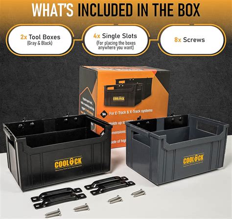 COOLOCK E-Track Storage Box - Tool & Cargo Organizer India | Ubuy