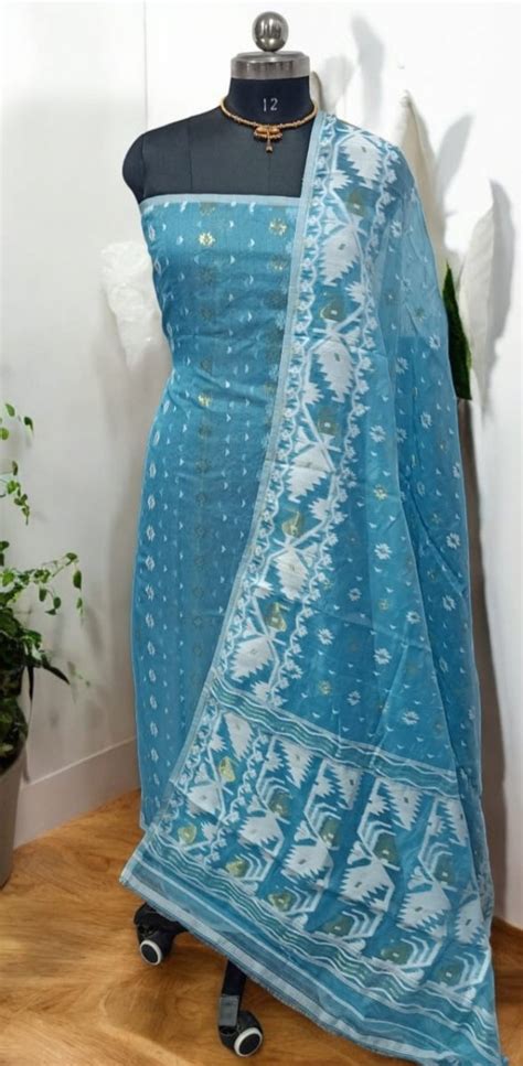 Original Woven Dhakai Jamdani 2 pc Salwar Suit - Leheriya.com