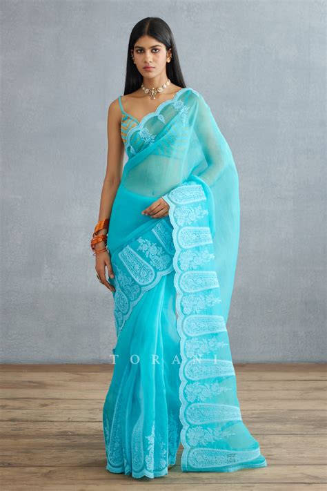 Firoza Geetika Saree – Torani India
